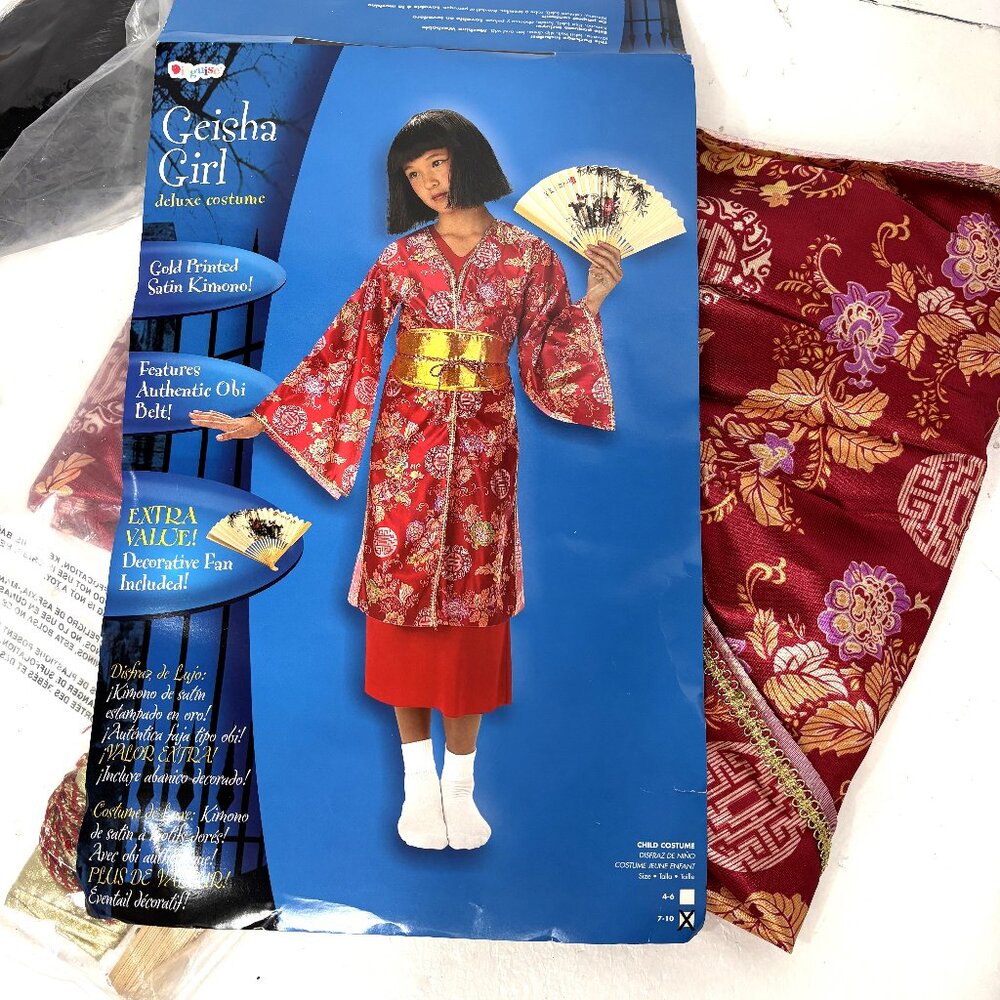 * Disguise Geisha Oriental Girl Costume Size 7-10 NOS NWT